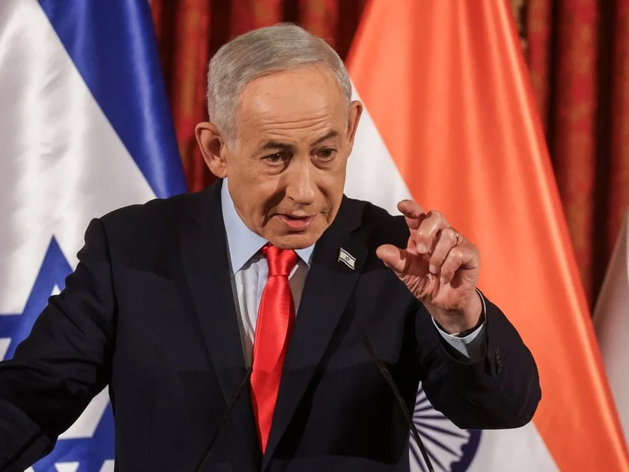 O primeiro-ministro israelense, Benjamin Netanyahu, votou a favor do texto
