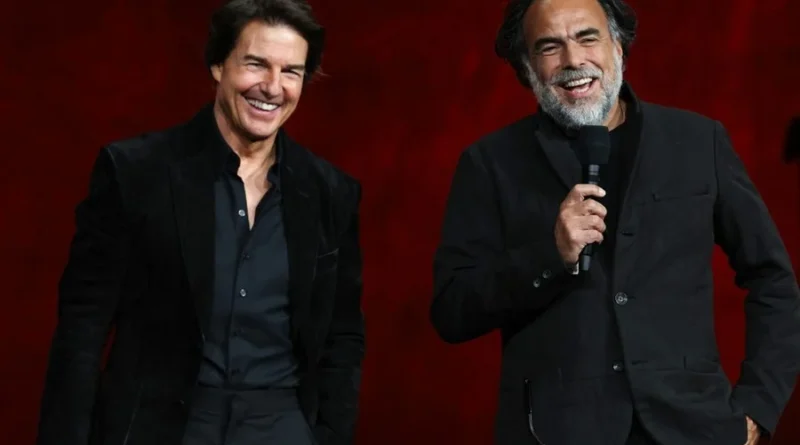 O ator americano Tom Cruise e o cineasta mexicano Alejandro González Iñárritu promovem o filme "Digger" durante a apresentação da Warner Bros. na CinemaCon Foto : VALERIE MACON